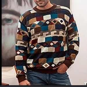 100% Alpaca men’s sweater Novica